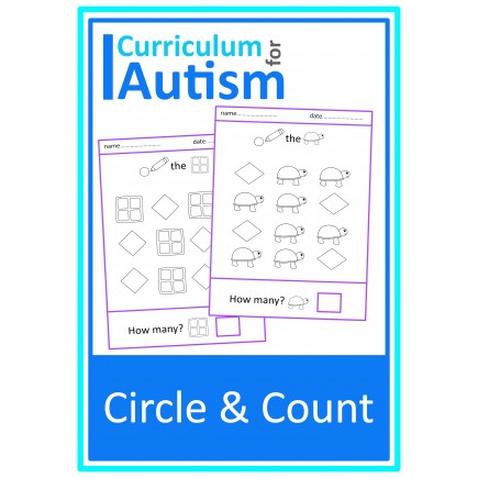 Circle & Count Following Directions Worksheets
